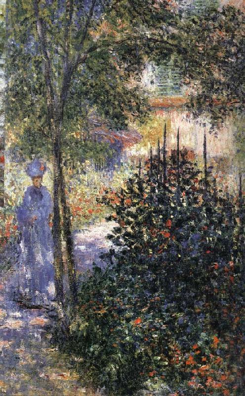 Claude Monet Blue Shadows Camille in the Garden at Argenteuil oil painting image